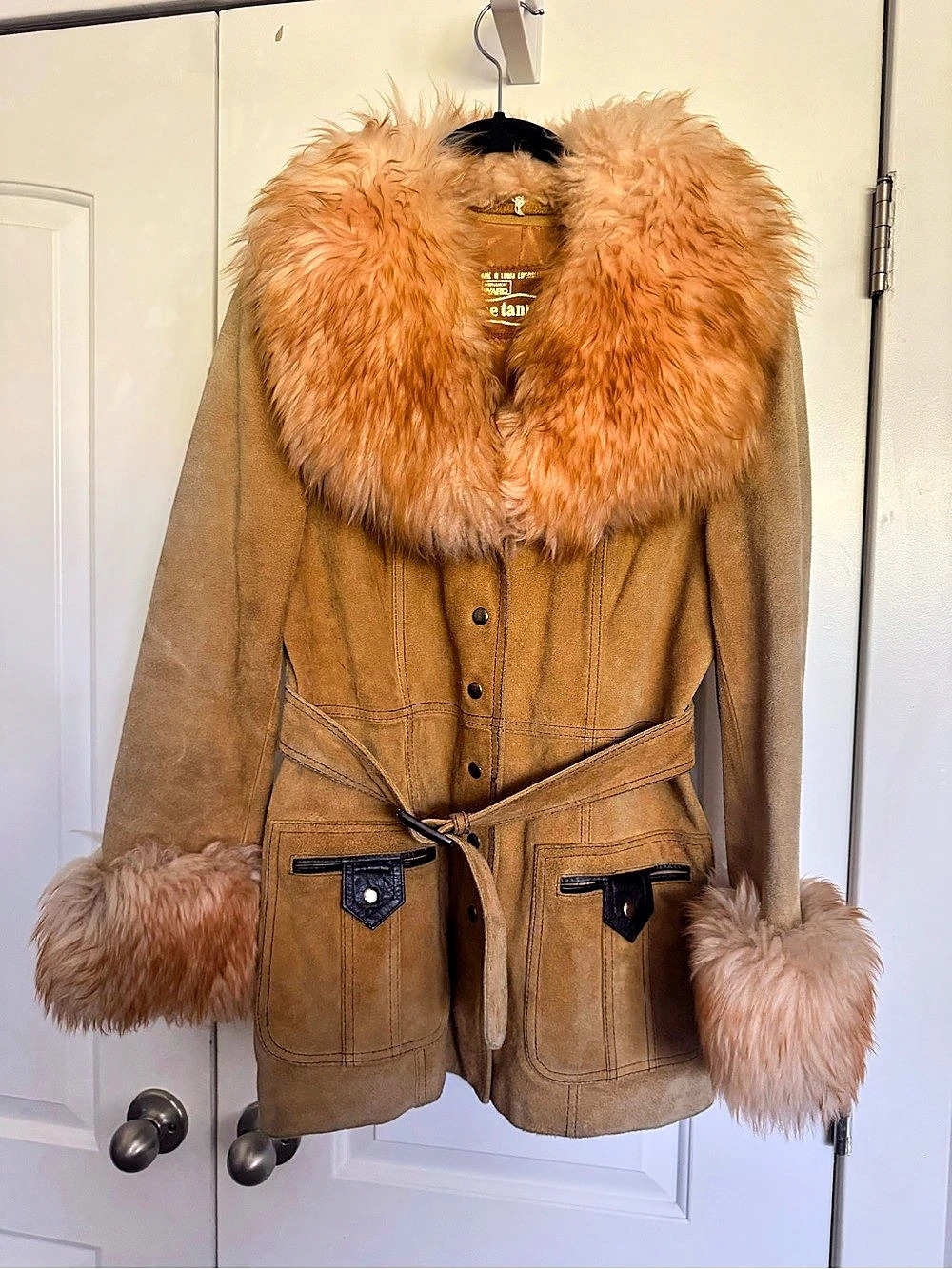 1970s vintage Montgomery Ward "The Tannery" suede leather Penny Lane Jacket